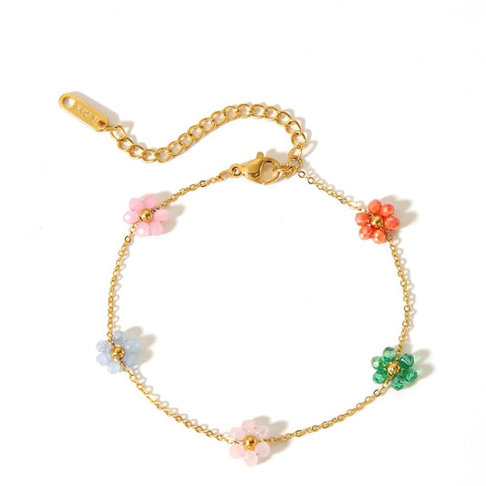 Bracelet fleurs